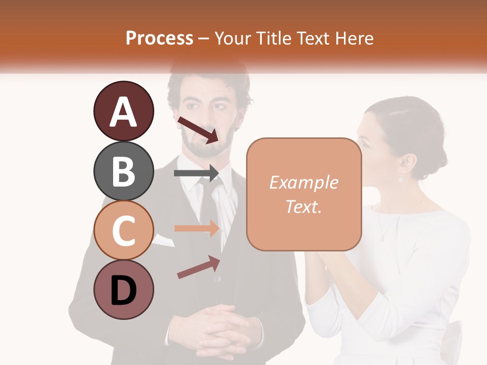 A Man And Woman Standing Next To Each Other PowerPoint Template