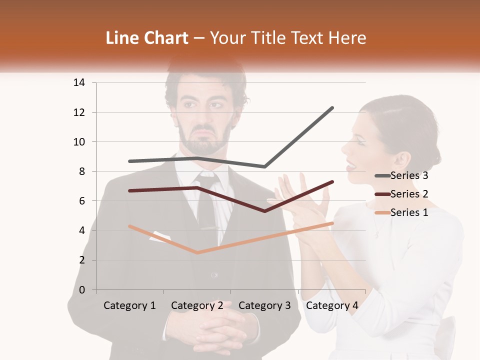 A Man And Woman Standing Next To Each Other PowerPoint Template