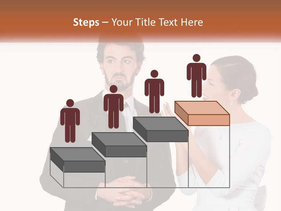 A Man And Woman Standing Next To Each Other PowerPoint Template