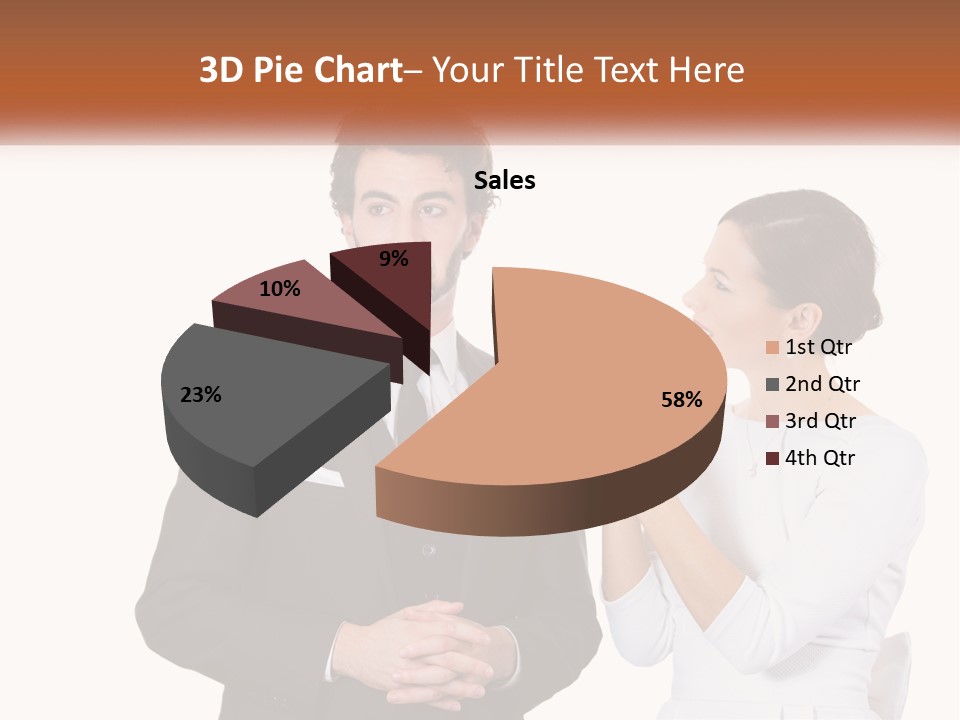 A Man And Woman Standing Next To Each Other PowerPoint Template