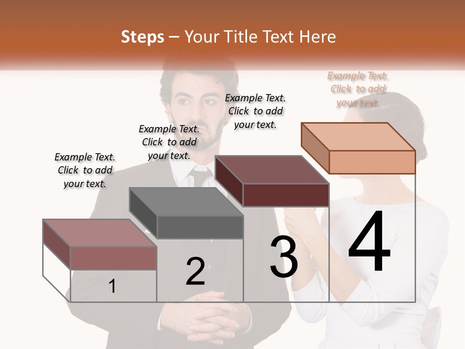 A Man And Woman Standing Next To Each Other PowerPoint Template