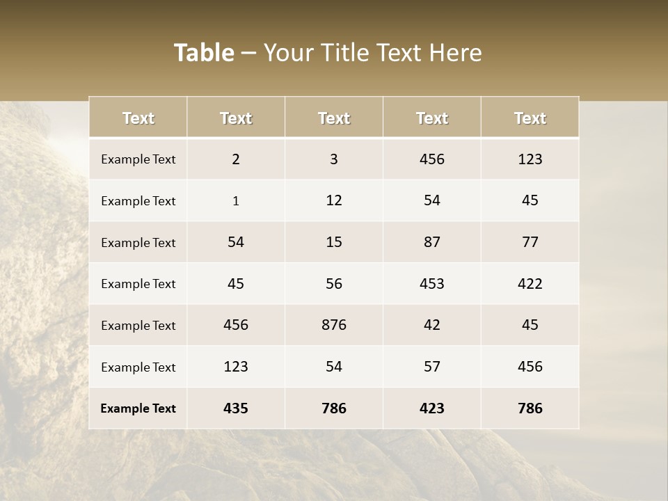 A Man Riding A Bike On Top Of A Mountain PowerPoint Template