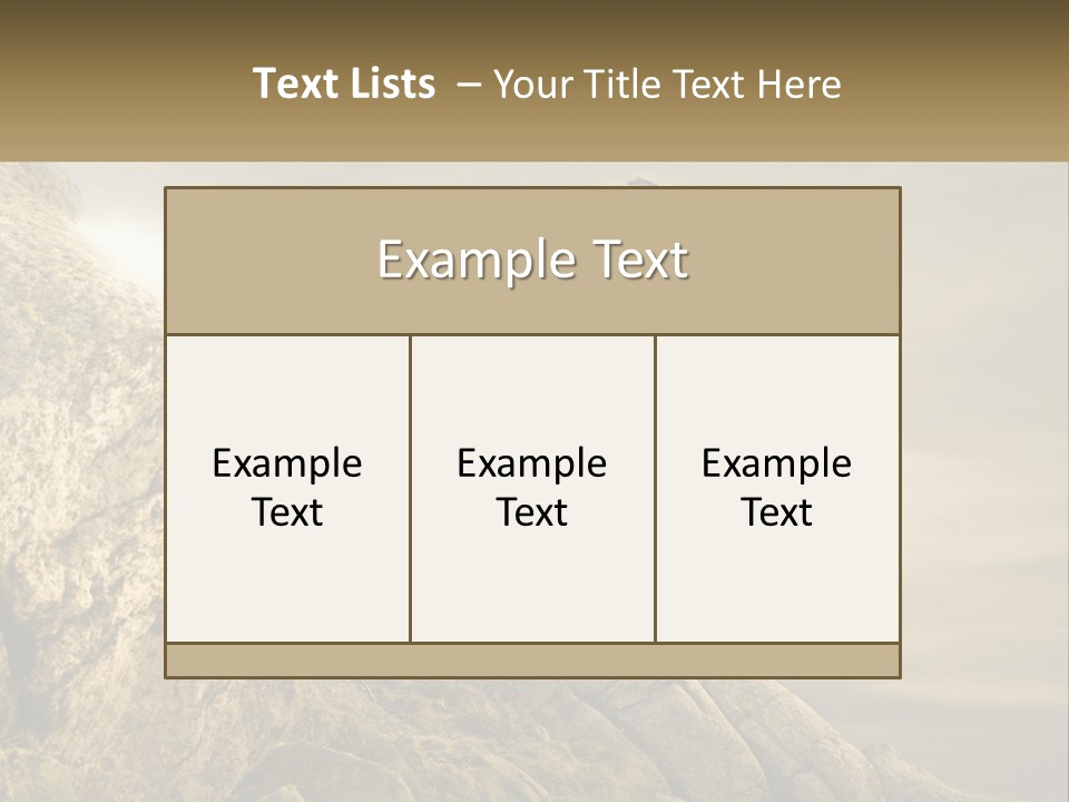 A Man Riding A Bike On Top Of A Mountain PowerPoint Template