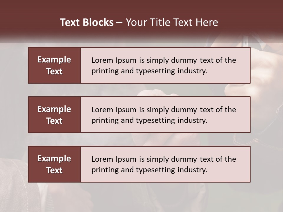 A Man Smoking A Cigarette While Another Man Looks On PowerPoint Template