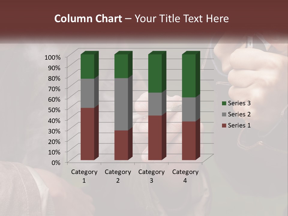 A Man Smoking A Cigarette While Another Man Looks On PowerPoint Template