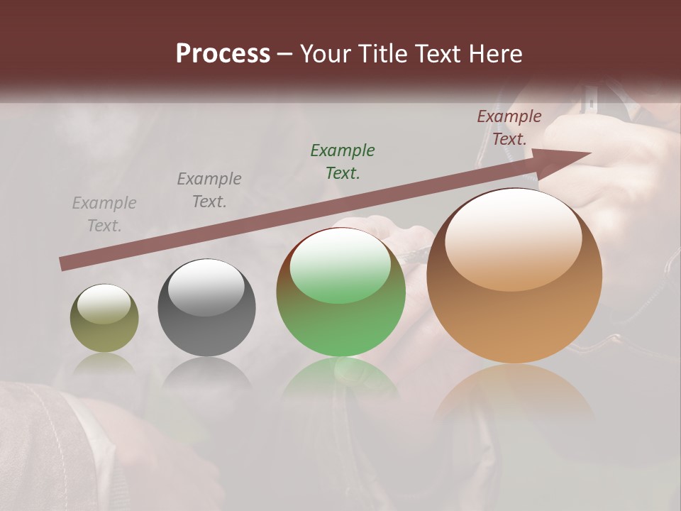 A Man Smoking A Cigarette While Another Man Looks On PowerPoint Template