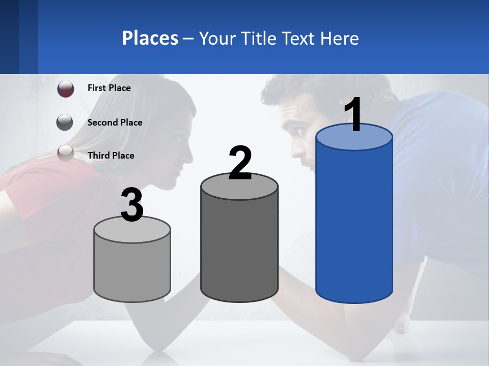 A Man And A Woman Are Facing Each Other PowerPoint Template