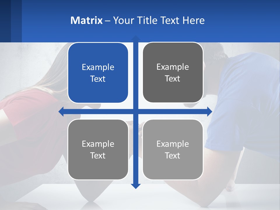 A Man And A Woman Are Facing Each Other PowerPoint Template