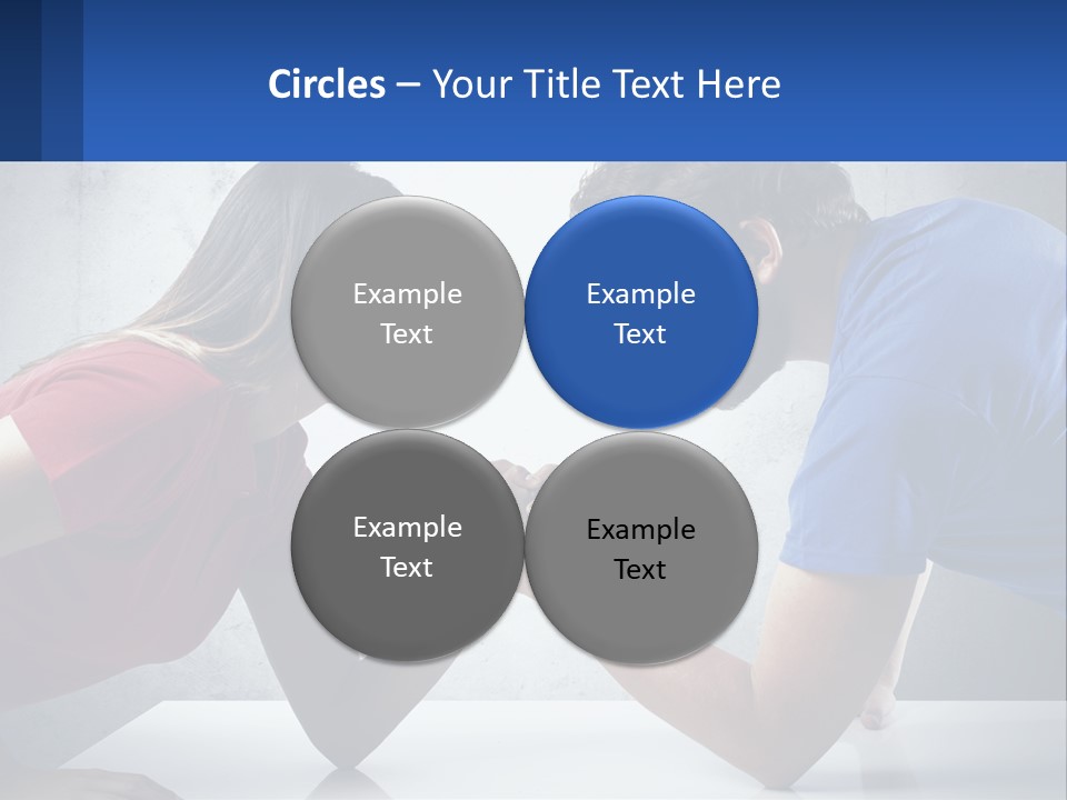 A Man And A Woman Are Facing Each Other PowerPoint Template