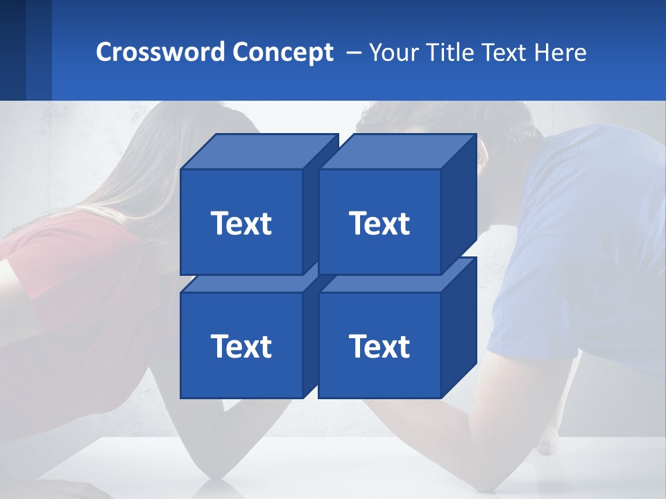 A Man And A Woman Are Facing Each Other PowerPoint Template