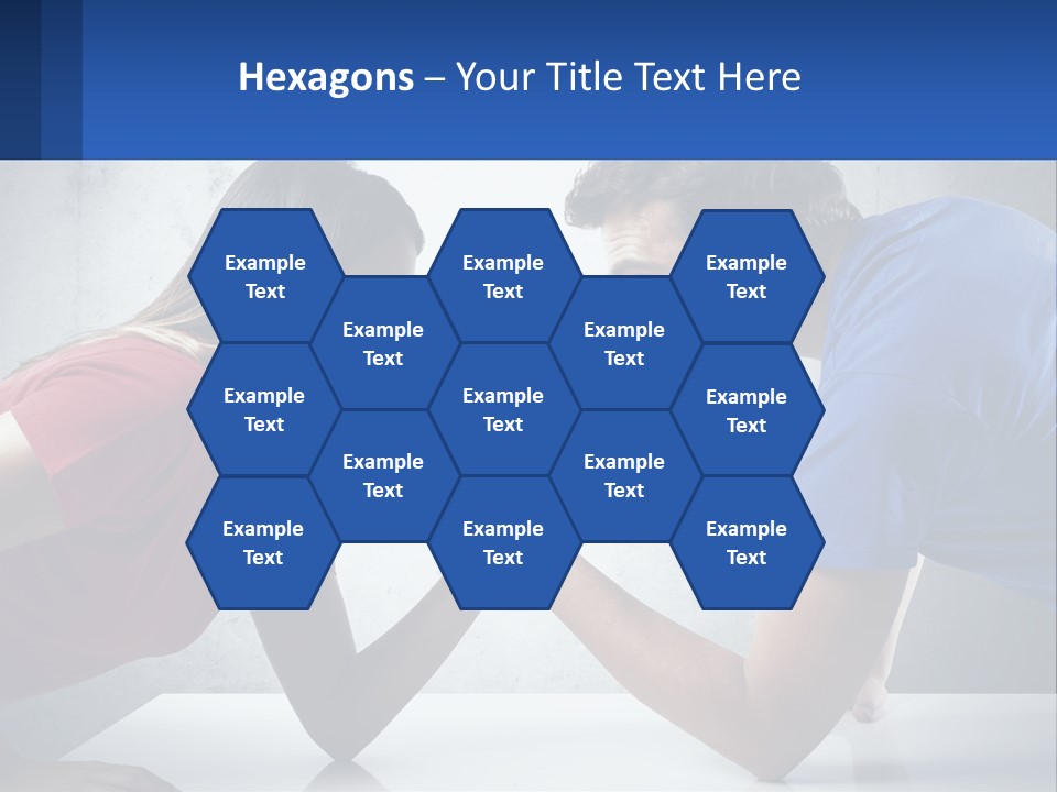 A Man And A Woman Are Facing Each Other PowerPoint Template