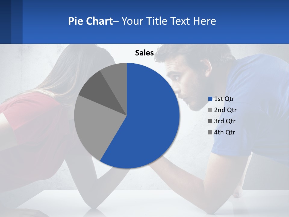 A Man And A Woman Are Facing Each Other PowerPoint Template