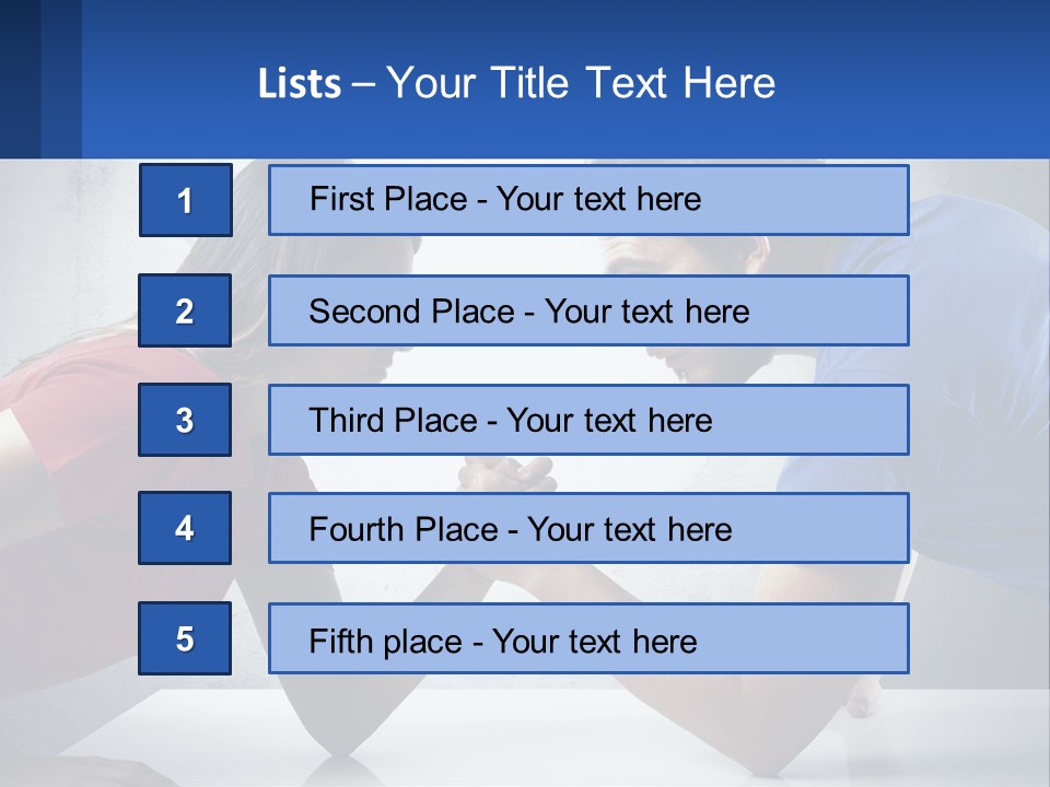 A Man And A Woman Are Facing Each Other PowerPoint Template
