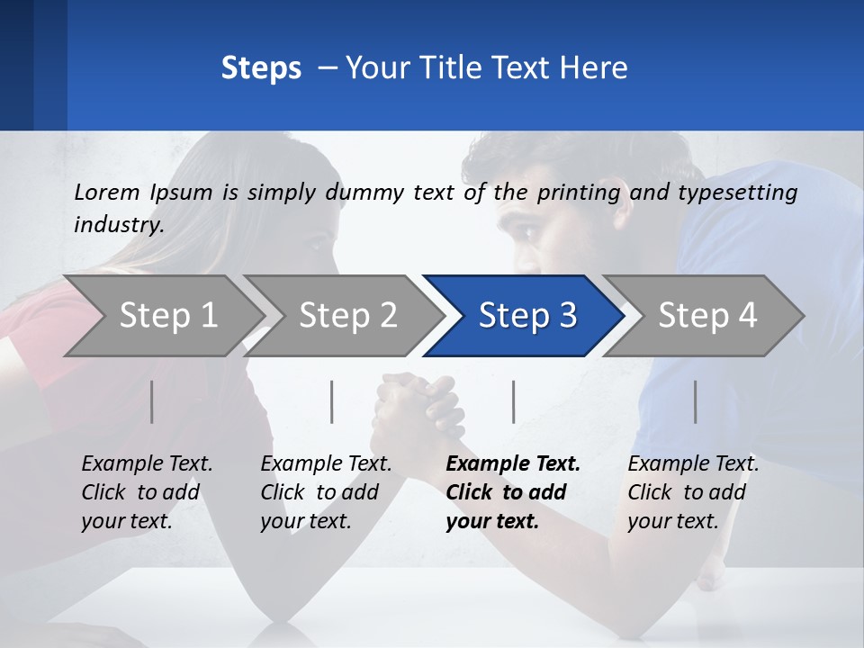 A Man And A Woman Are Facing Each Other PowerPoint Template