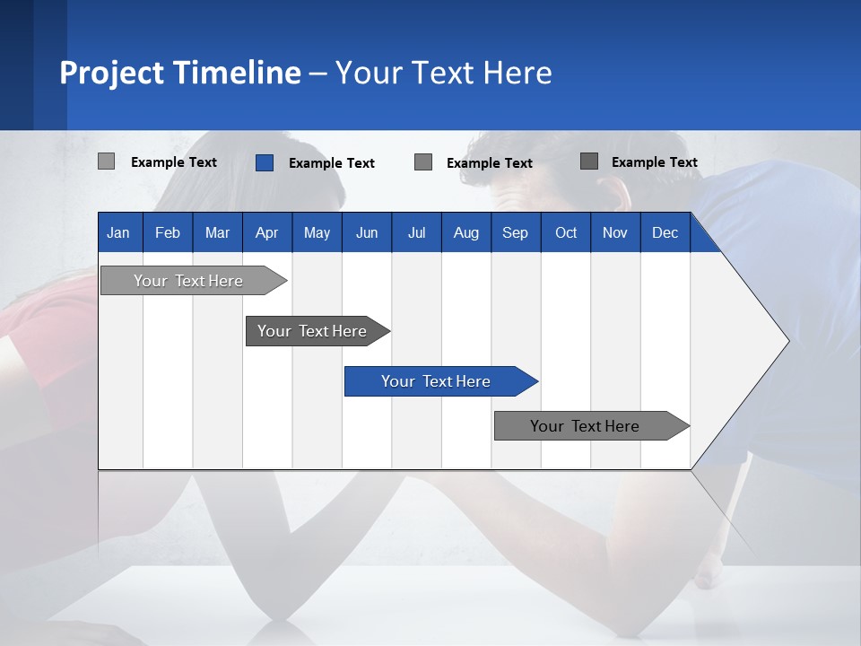 A Man And A Woman Are Facing Each Other PowerPoint Template