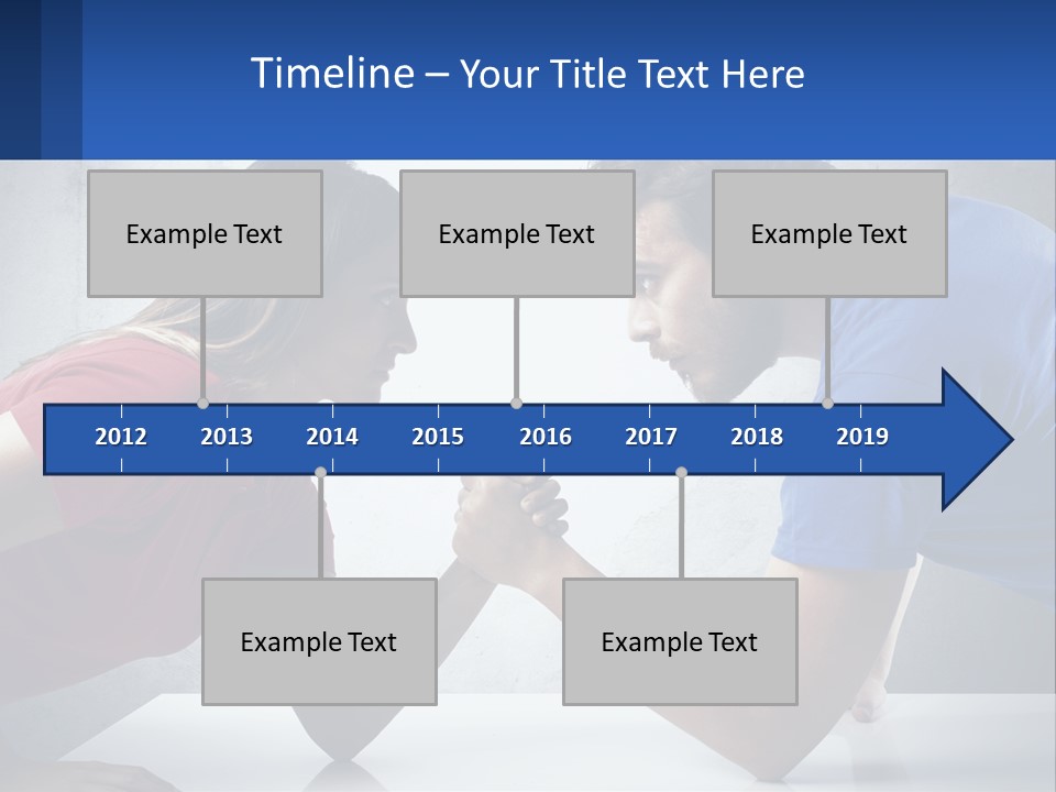 A Man And A Woman Are Facing Each Other PowerPoint Template