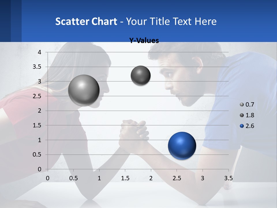 A Man And A Woman Are Facing Each Other PowerPoint Template