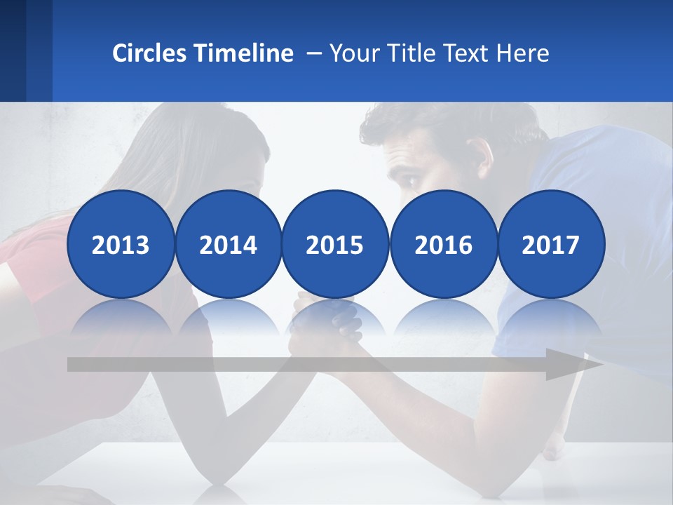 A Man And A Woman Are Facing Each Other PowerPoint Template