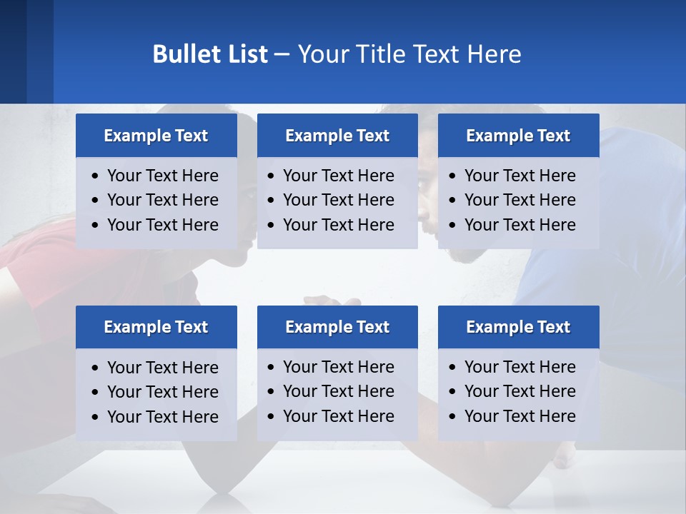 A Man And A Woman Are Facing Each Other PowerPoint Template