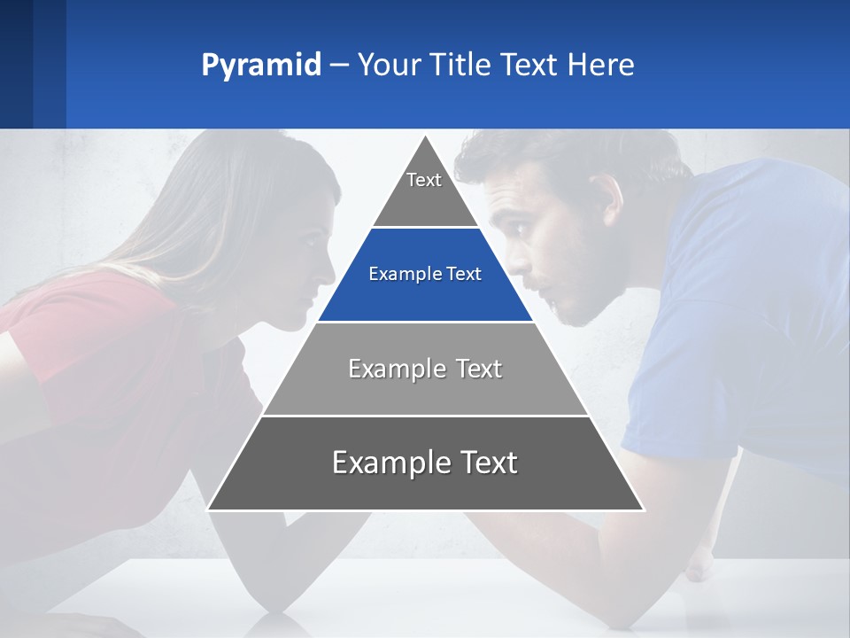 A Man And A Woman Are Facing Each Other PowerPoint Template