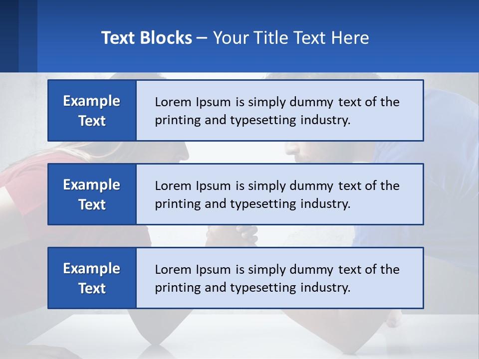 A Man And A Woman Are Facing Each Other PowerPoint Template