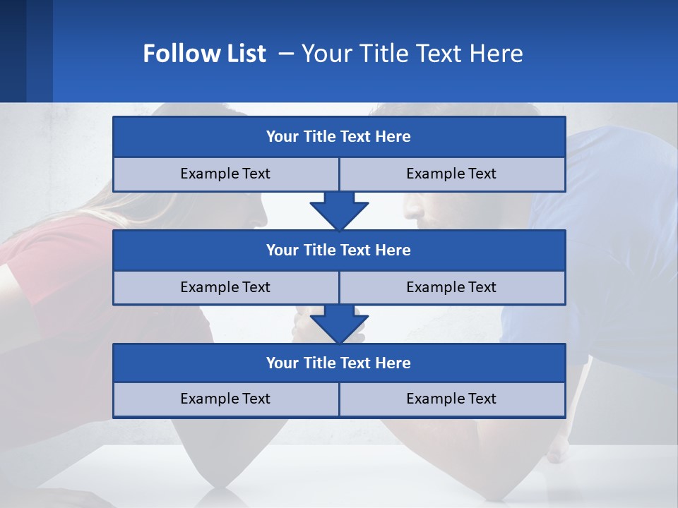 A Man And A Woman Are Facing Each Other PowerPoint Template