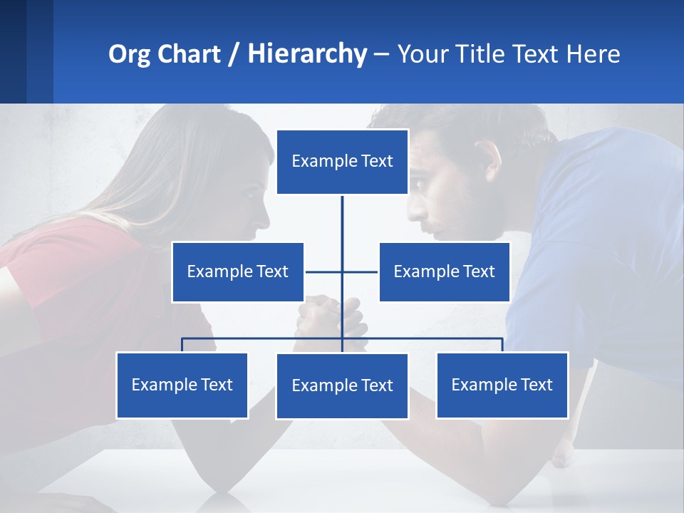 A Man And A Woman Are Facing Each Other PowerPoint Template