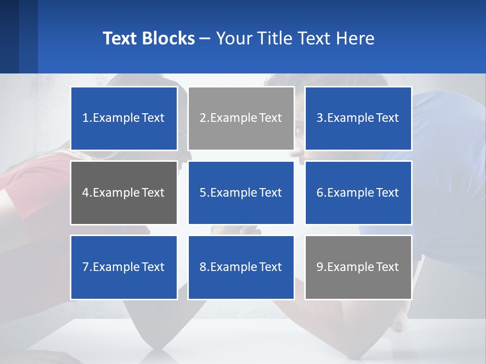 A Man And A Woman Are Facing Each Other PowerPoint Template