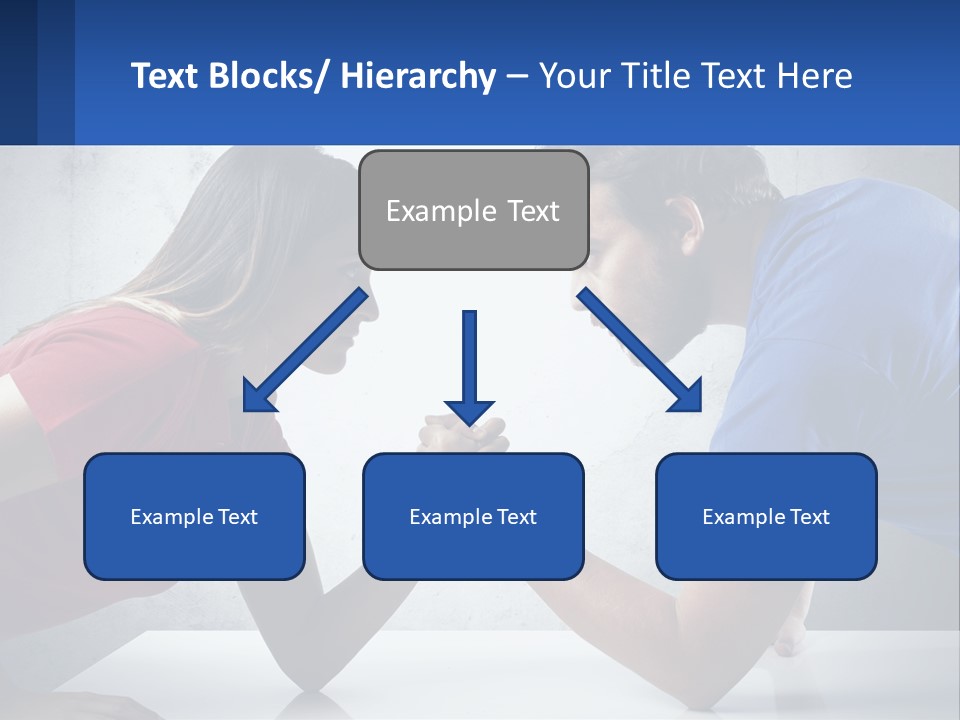 A Man And A Woman Are Facing Each Other PowerPoint Template