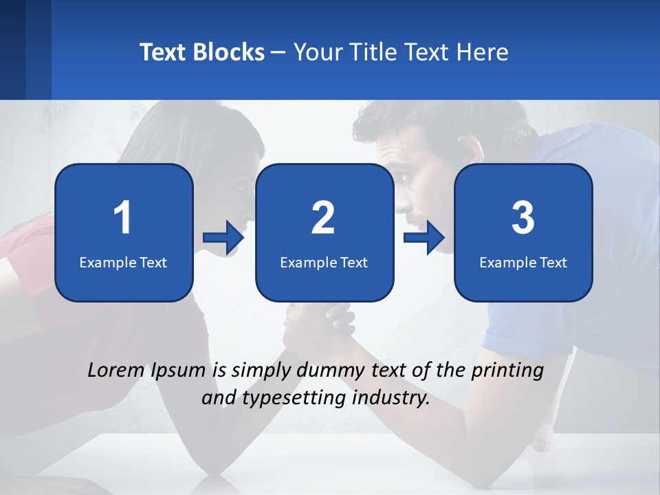 A Man And A Woman Are Facing Each Other PowerPoint Template
