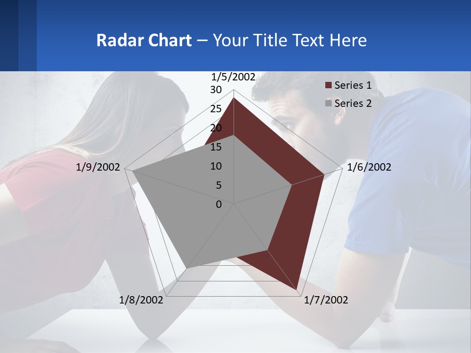 A Man And A Woman Are Facing Each Other PowerPoint Template