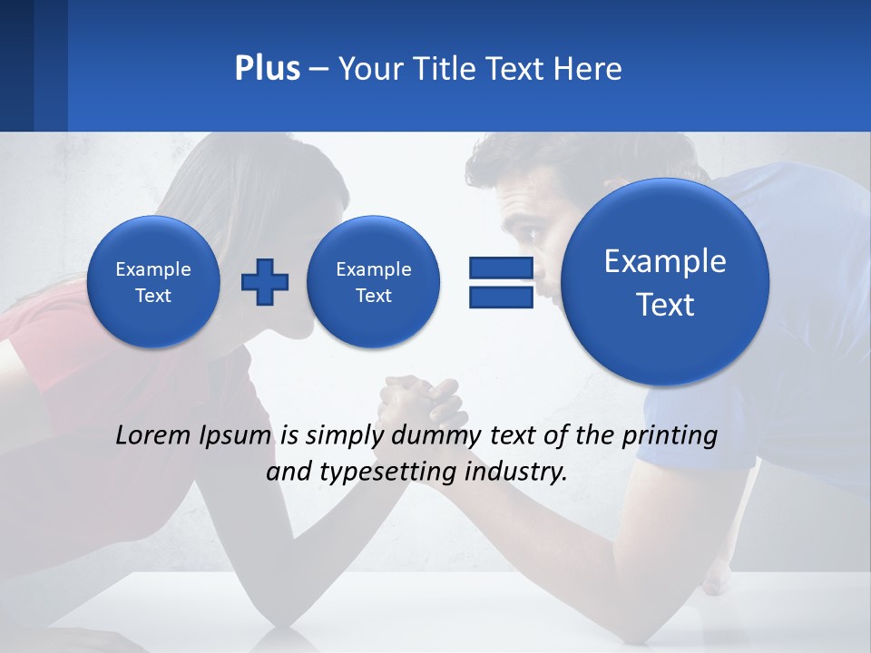 A Man And A Woman Are Facing Each Other PowerPoint Template
