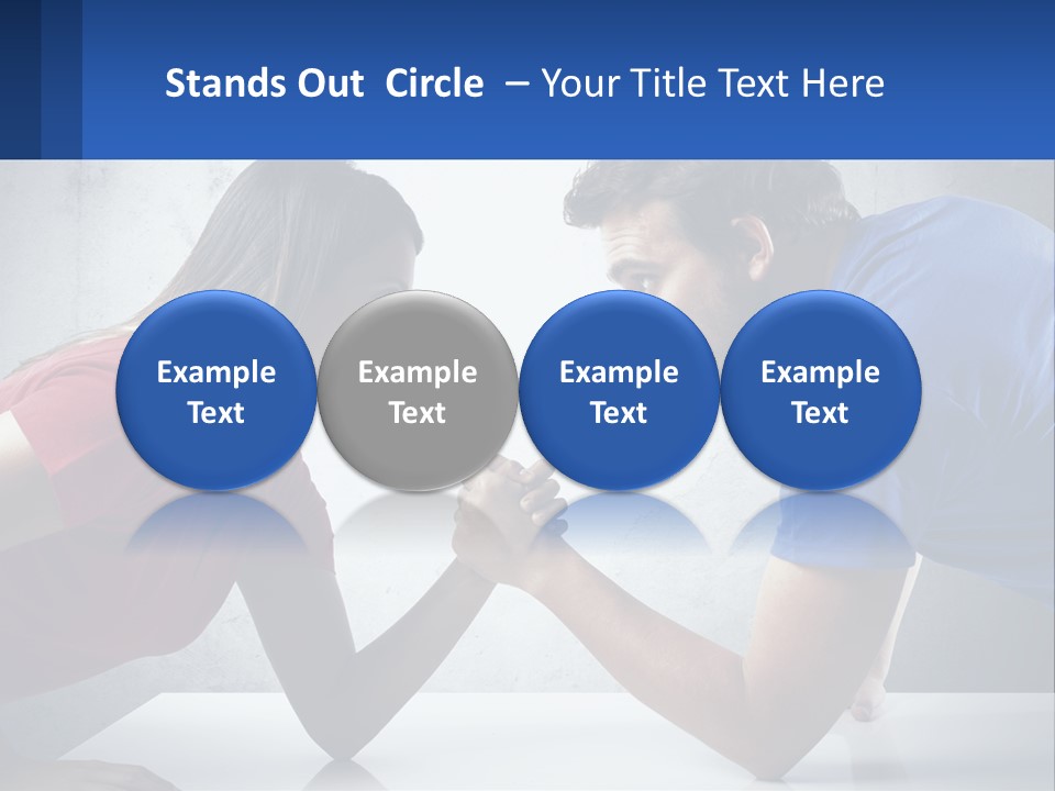 A Man And A Woman Are Facing Each Other PowerPoint Template