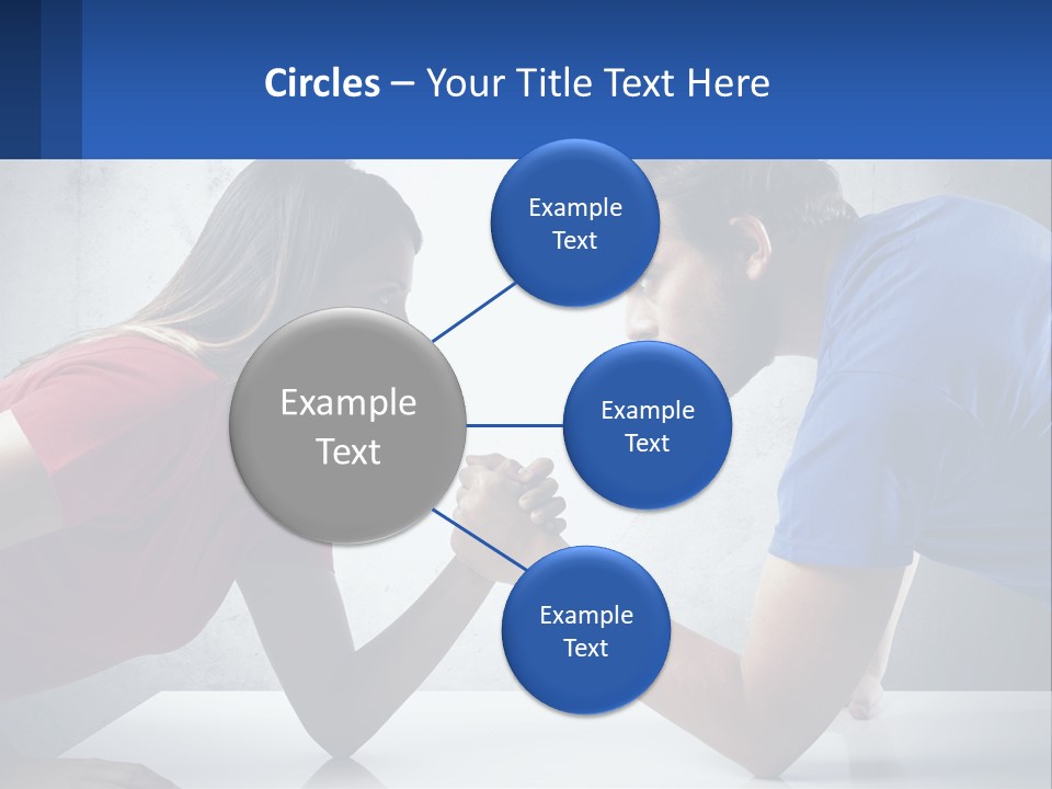 A Man And A Woman Are Facing Each Other PowerPoint Template