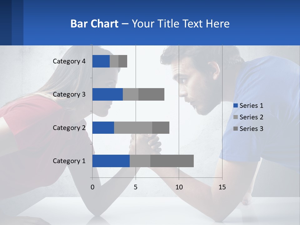A Man And A Woman Are Facing Each Other PowerPoint Template