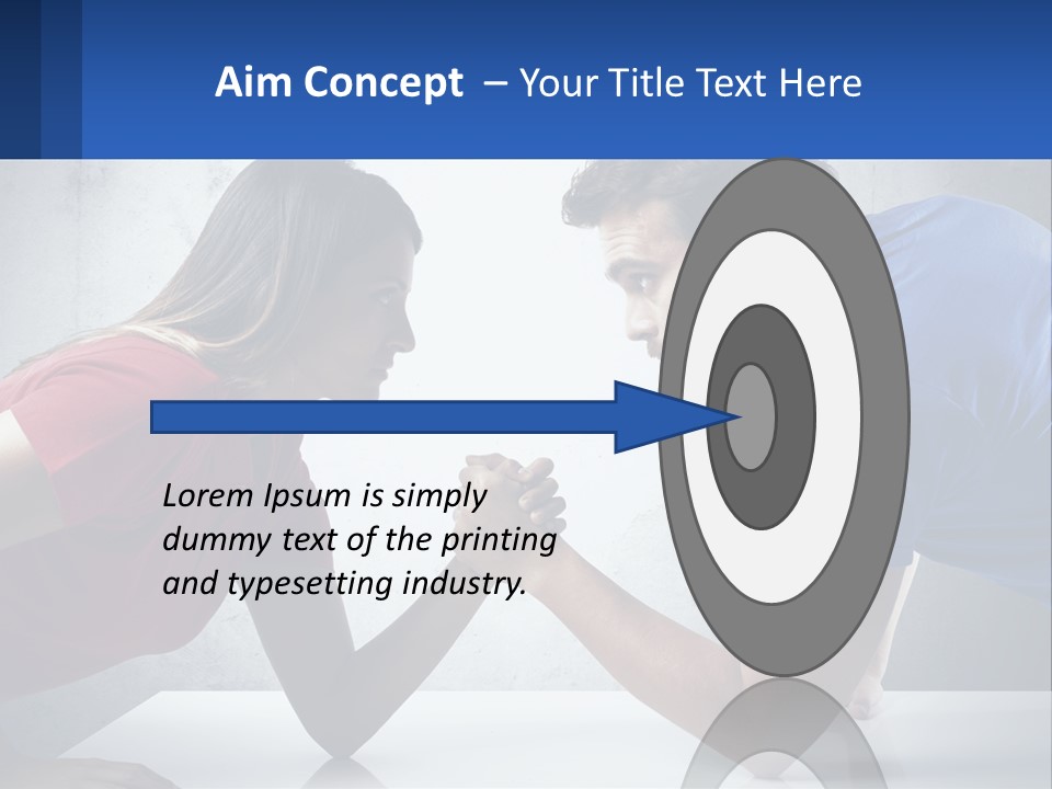 A Man And A Woman Are Facing Each Other PowerPoint Template