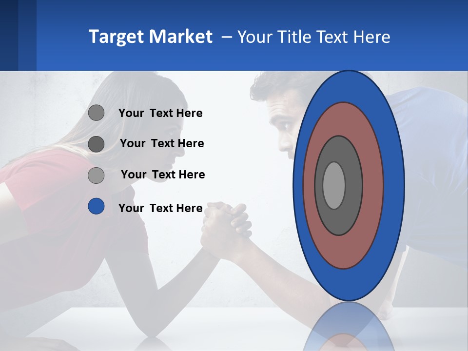 A Man And A Woman Are Facing Each Other PowerPoint Template