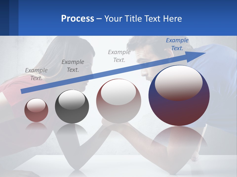 A Man And A Woman Are Facing Each Other PowerPoint Template