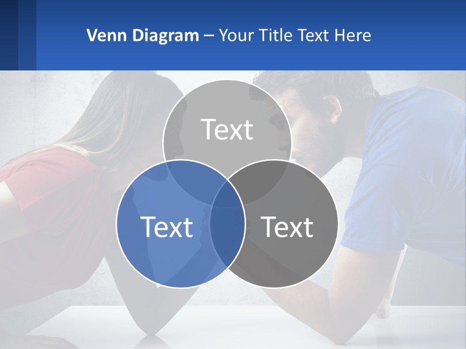 A Man And A Woman Are Facing Each Other PowerPoint Template