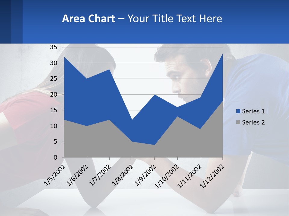 A Man And A Woman Are Facing Each Other PowerPoint Template