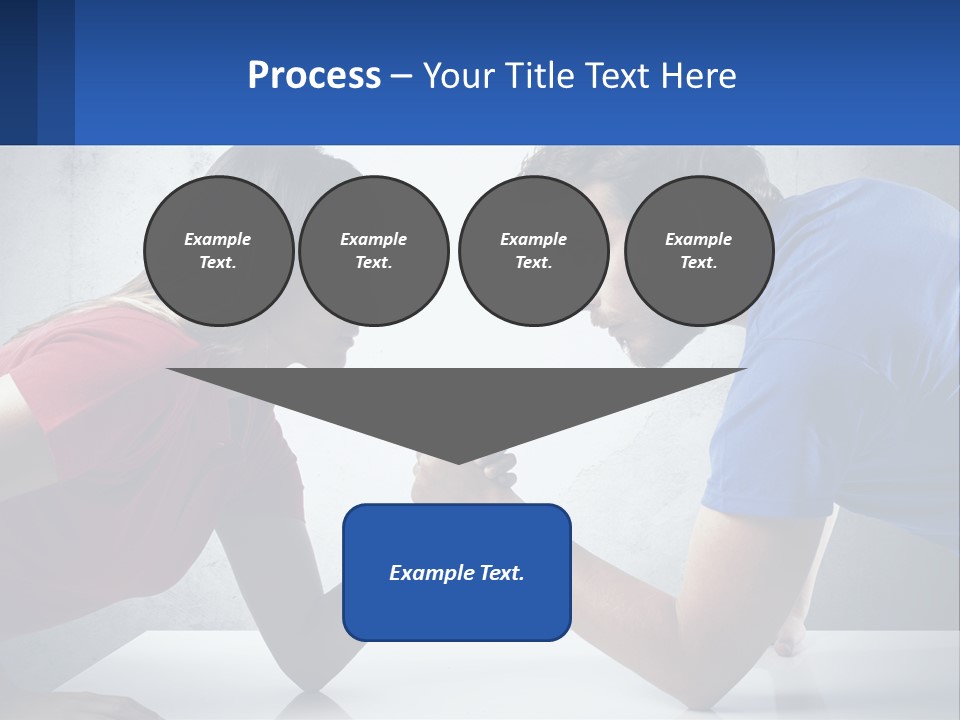 A Man And A Woman Are Facing Each Other PowerPoint Template