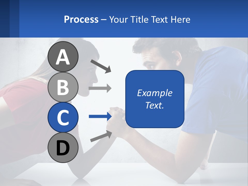 A Man And A Woman Are Facing Each Other PowerPoint Template