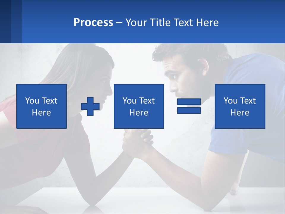 A Man And A Woman Are Facing Each Other PowerPoint Template