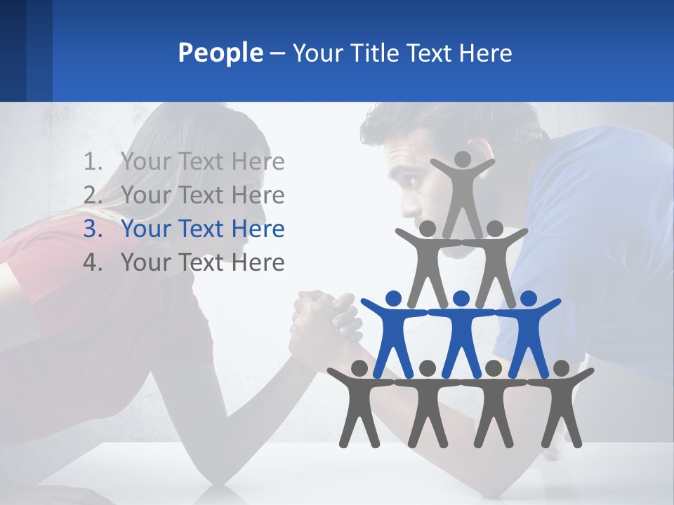 A Man And A Woman Are Facing Each Other PowerPoint Template