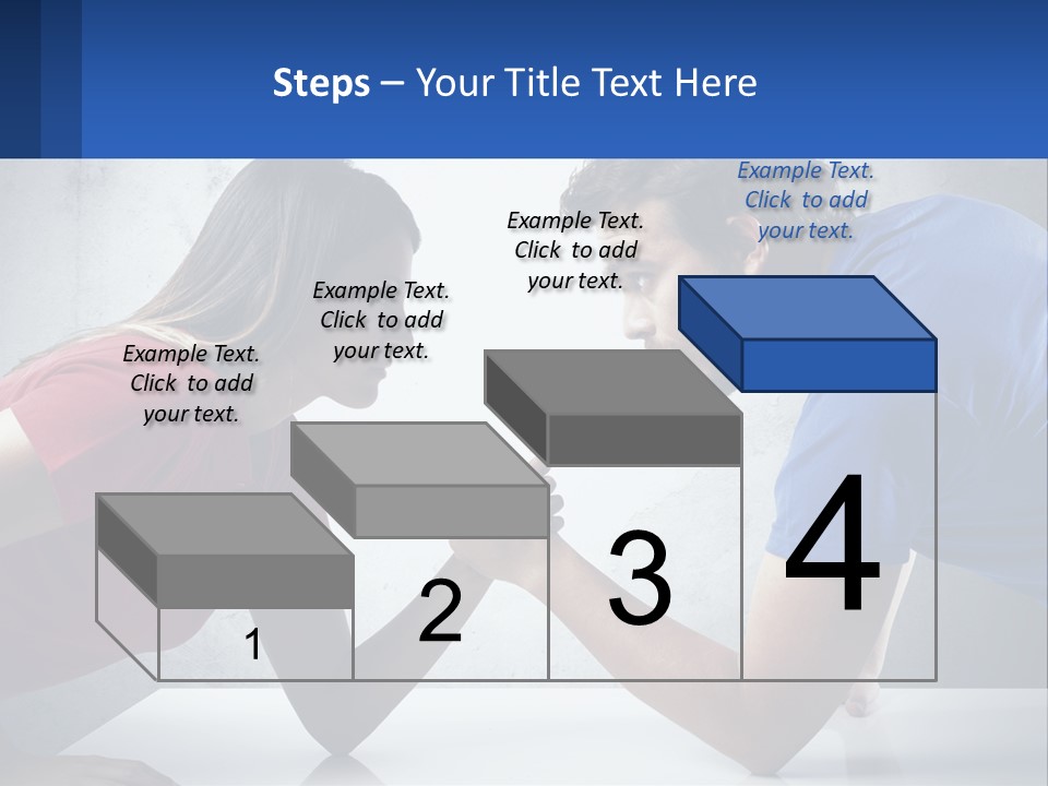 A Man And A Woman Are Facing Each Other PowerPoint Template