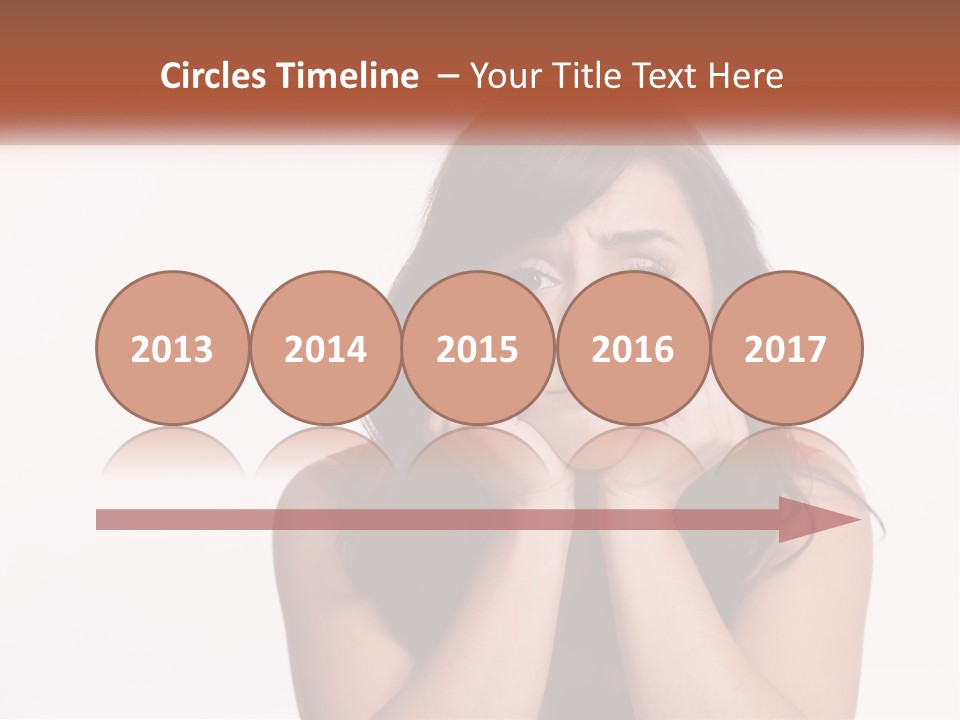 A Woman Is Posing For A Picture With Her Hands On Her Face PowerPoint Template