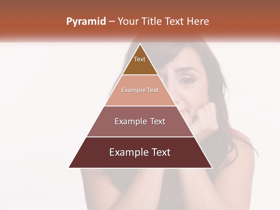 A Woman Is Posing For A Picture With Her Hands On Her Face PowerPoint Template