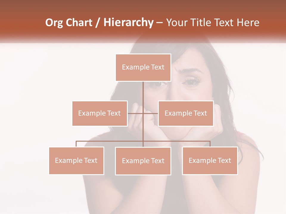 A Woman Is Posing For A Picture With Her Hands On Her Face PowerPoint Template