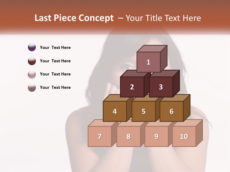 A Woman Is Posing For A Picture With Her Hands On Her Face PowerPoint Template