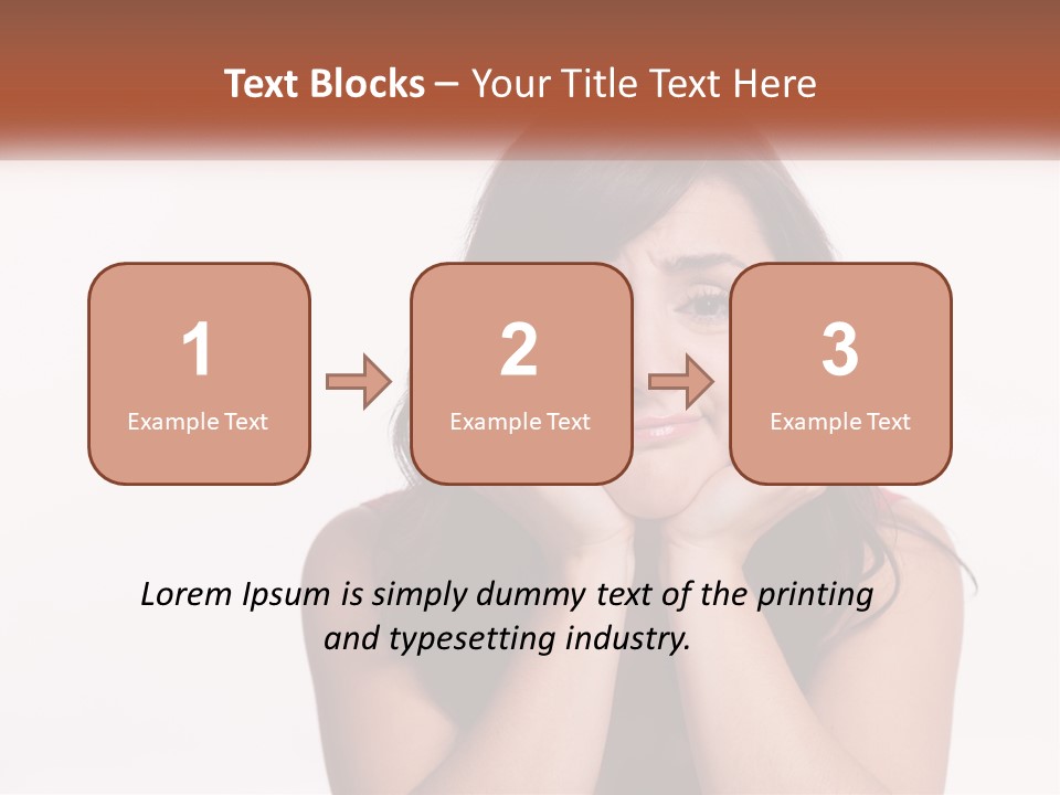 A Woman Is Posing For A Picture With Her Hands On Her Face PowerPoint Template